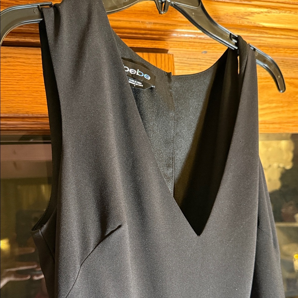 Bebe Sleek Black jumpsuit